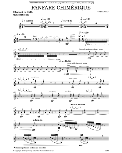 [Orchestra 2] Clarinet in Bb
