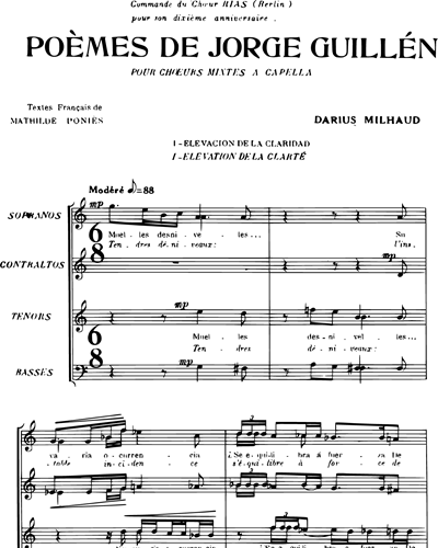 Poèmes de Jorge Guillén, Op. 371