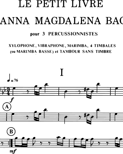 Le Petit Livre d'Anna Magdalena Bach