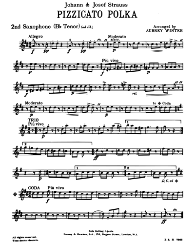 Tenor Saxophone (ad libitum)