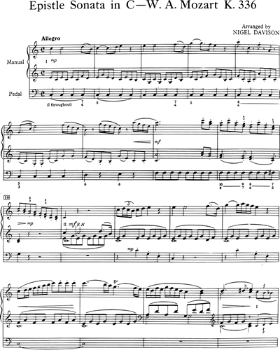Epistle Sonata in C major