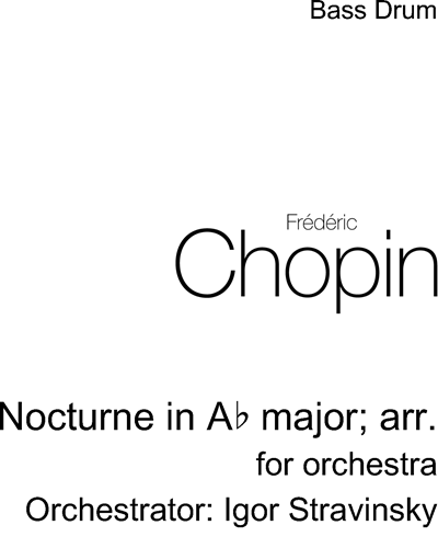 Nocturne in A♭ major; arr.