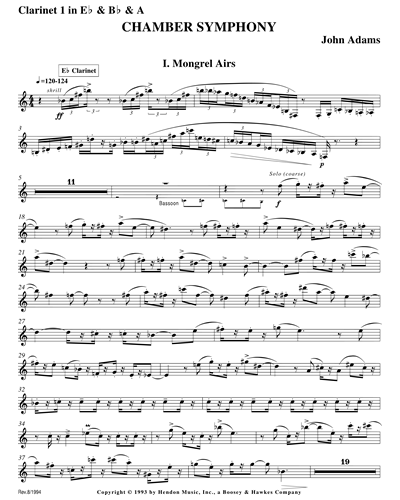 Clarinet 1 in Eb/Clarinet 1 in Bb/Clarinet 1 in A