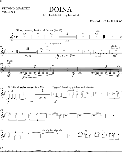 [Quartet 2] Violin 1