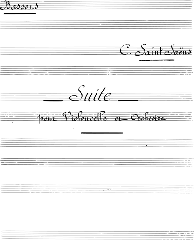 Suite for Cello and Orchestra