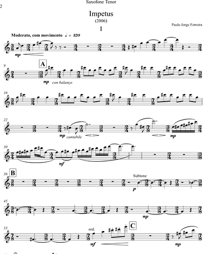 Soprano Saxophone/Alto Saxophone (Alternative)/Tenor Saxophone (Alternative)