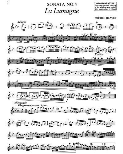 Six Sonatas, op. 2 Nos. 4-6