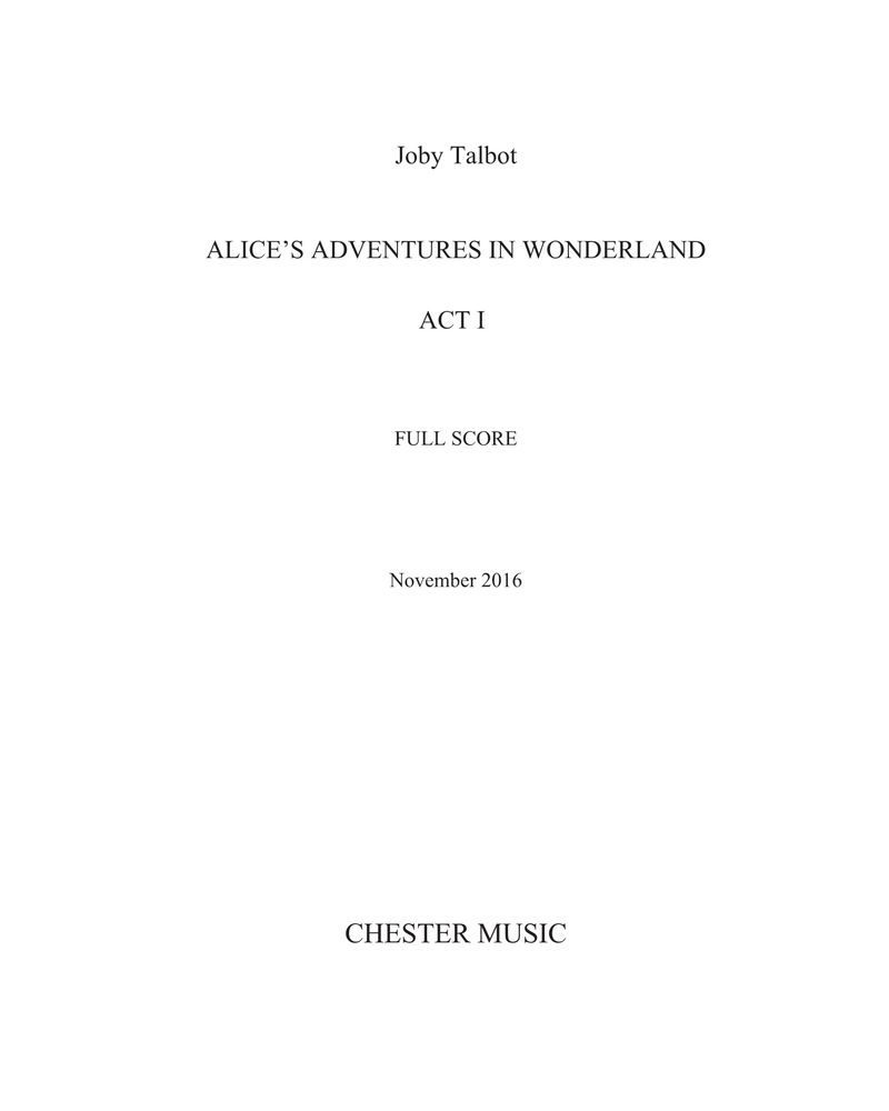 Alice's Adventures in Wonderland [Full Orchestra Version]