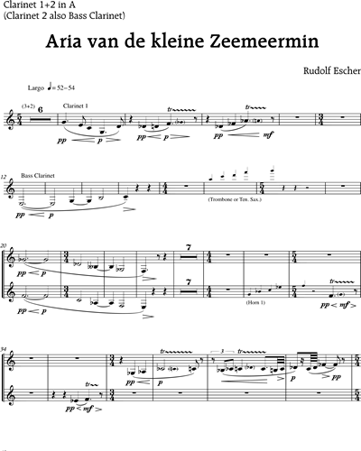 Clarinet in A 1 & Clarinet in A 2/Bass Clarinet