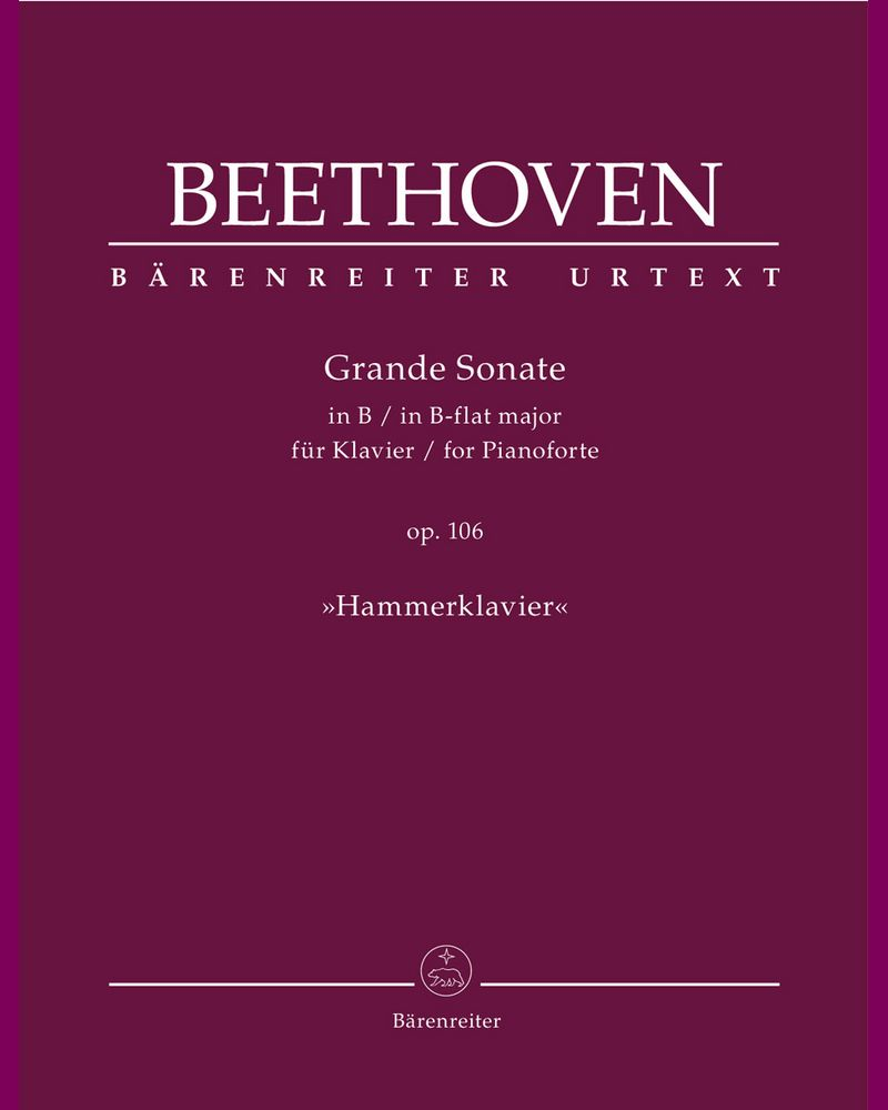 Grande Sonate for Piano B-flat major op. 106 "Hammerklavier"