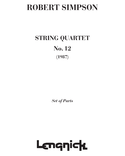 String quartet n. 12