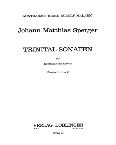 Sonata in Trinital No. 1 in D major