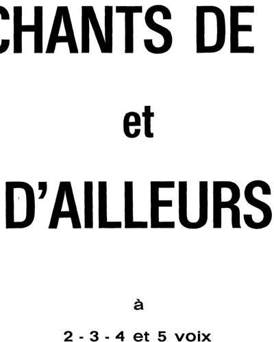 20 Chants De France Et D'Ailleurs