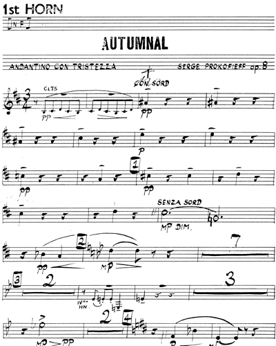 Autumnal Sketch, op. 8