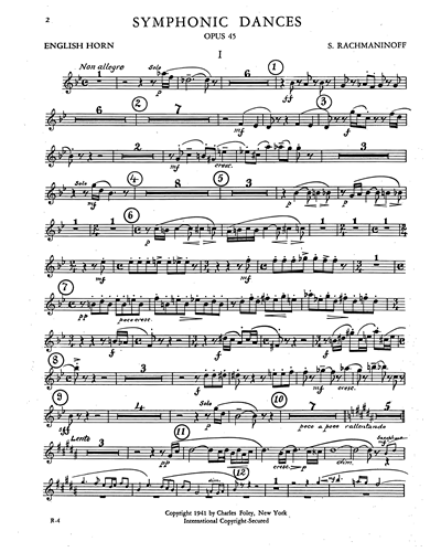 Symphonic Dances, op. 45 