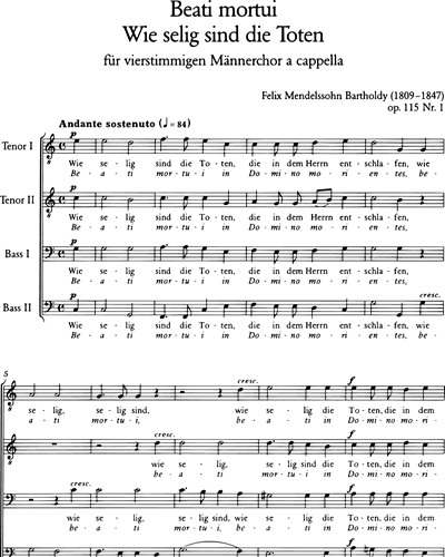 2 geistliche Chöre (op. 115) 