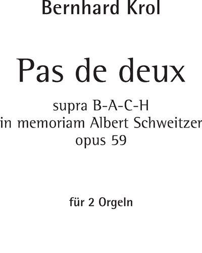Pas de Deux, op. 59