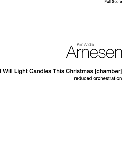 I Will Light Candles This Christmas [chamber]
