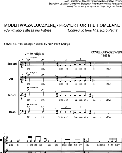 Prayer for the Homeland (Communio from Missa pro Patria)