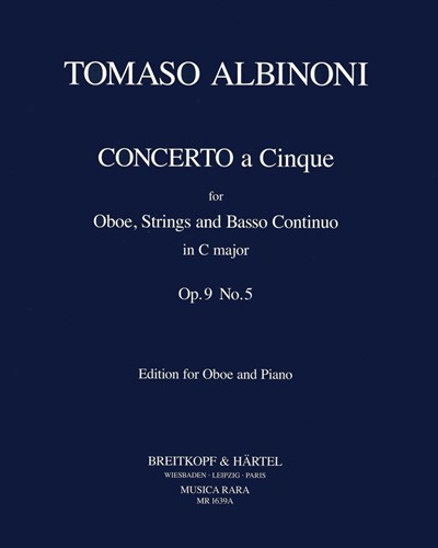 Concerto a 5 in C op. 9/5