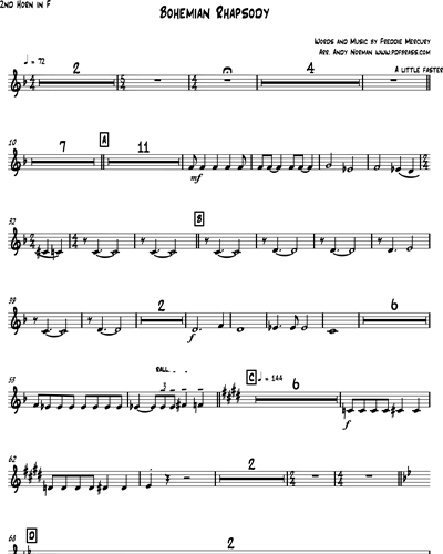 Bohemian Rhapsody - for Wind Band