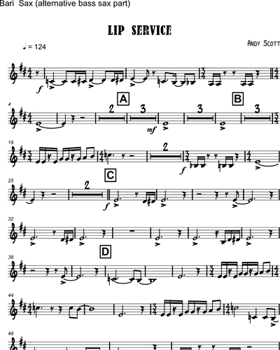 Baritone Saxophone 3 (Alternative)