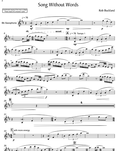 Soprano Saxophone/Tenor Saxophone (Alternative)