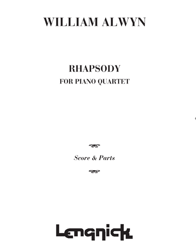 Rhapsody for piano quartet