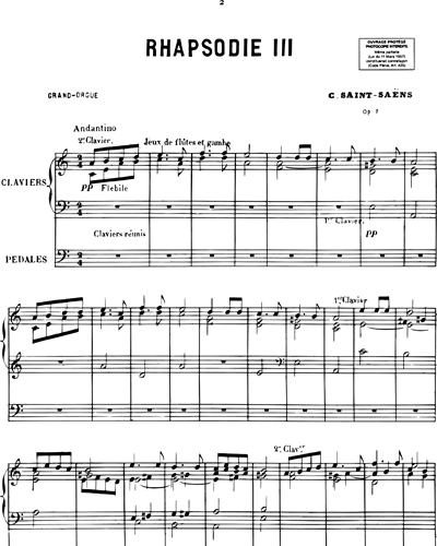 Rhapsodie, op. 7 No. 3