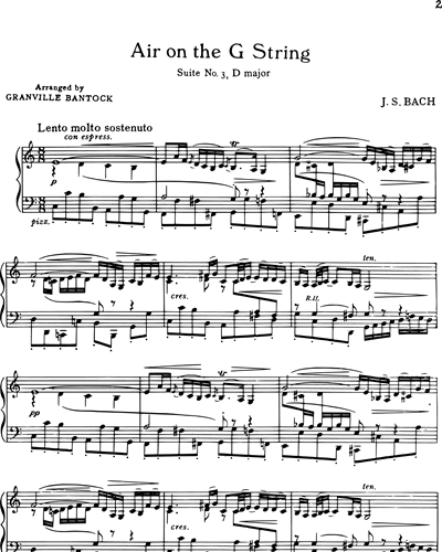 Air on the G String (from Suite No. 3, D major)