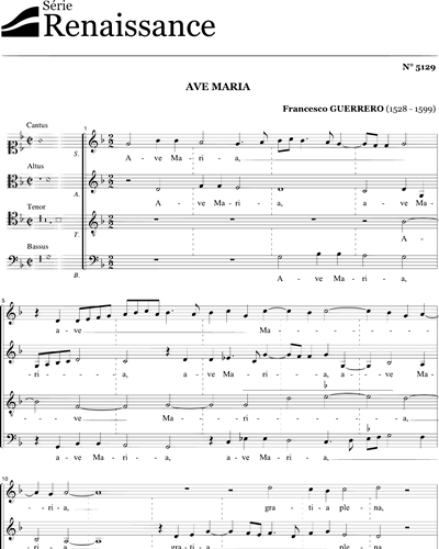 Ave Maria - Guerrero - SATB