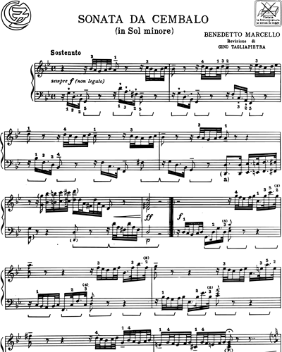 Sonata da cembalo in Sol minore