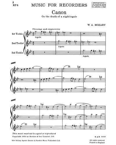 Recorder Pieces from the 12th to the 20th Century, No. 1 - 6