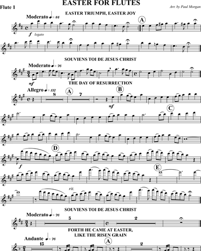 Easter for Flutes Flute 1 Sheet Music by Various | nkoda | Free 7 days trial