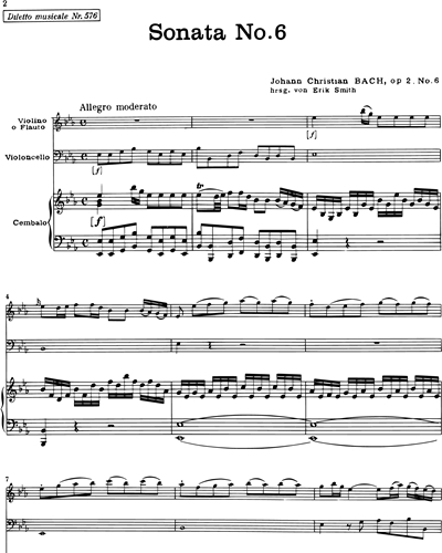 Sonata No.6 in E-flat major, op. 2
