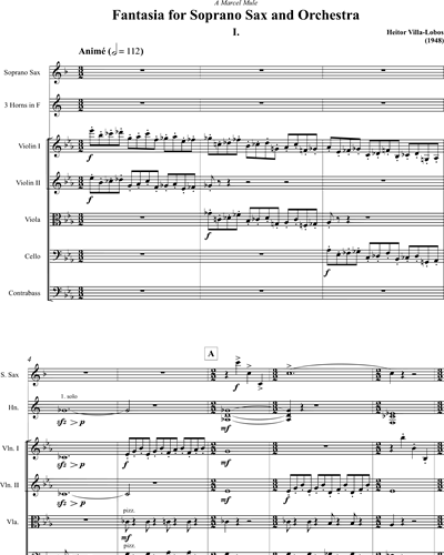 Fantasia for Saxophone and Small Orchestra