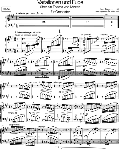 Variationen und Fuge über ein Thema von Mozart op. 132
