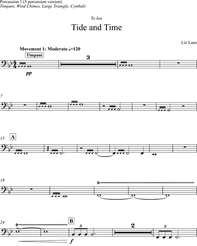 Tide and Time (version for 3 percussion)