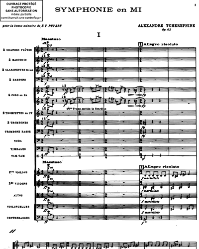 Symphonie en Mi Op. 42