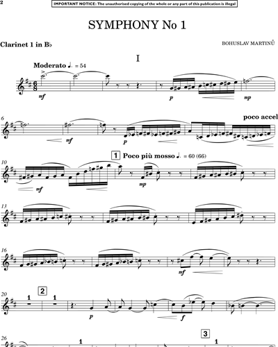 Clarinet 1 in Bb