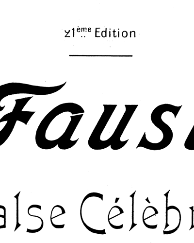 Faust valse célèbres