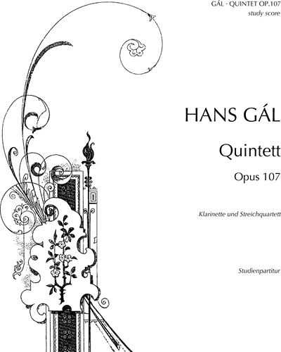Clarinet Quintet in D minor, op. 107