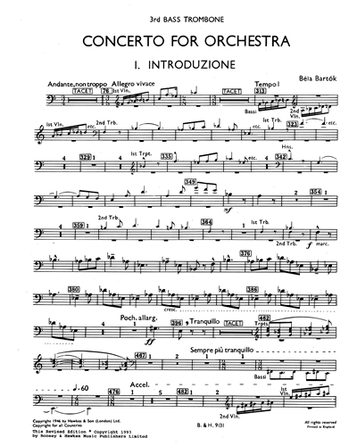 Concerto for Orchestra, Sz. 116