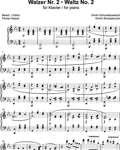 Waltz No. 2 for Piano