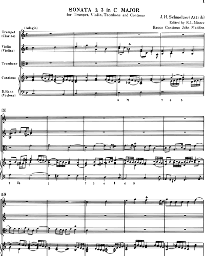 Sonata à 3 in C