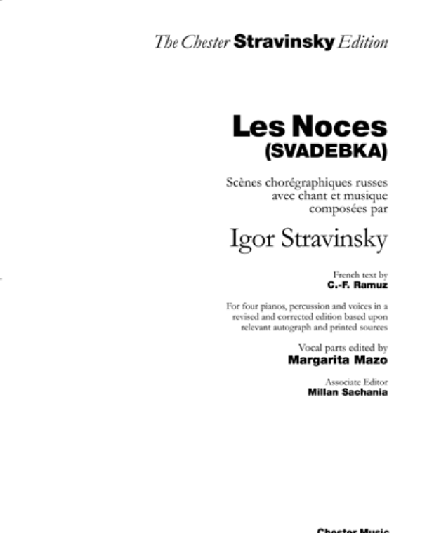 Les Noces