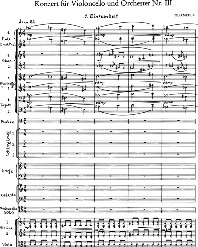 Konzert Nr. 3 für Violoncello und Orchester 