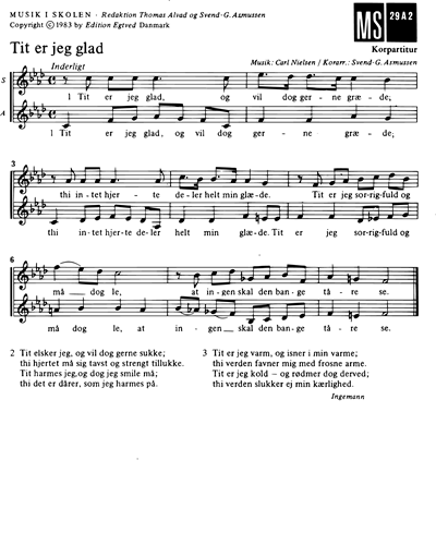 6 Sange af Thomas Laub og Carl Nielsen
