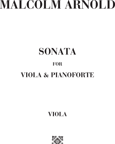 Sonata for viola and pianoforte