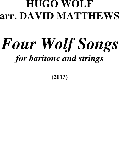 Four Wolf Songs